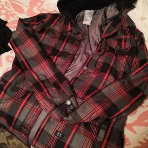 DC plaid jacket men medium